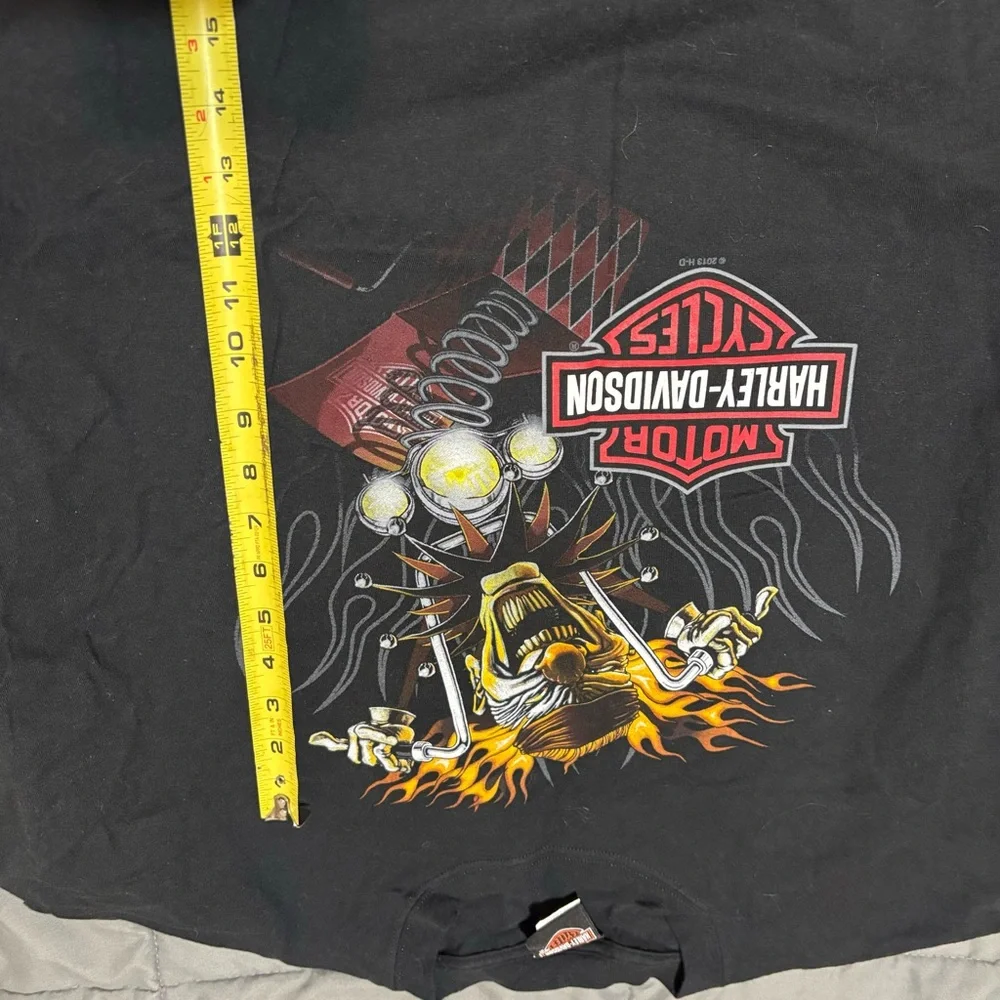 Harley‎ Davidson Psycho Clown Jack in Box Lafayette LA Cajun -D T-Shirt 2xl